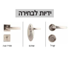 ידיות לדלתות פלדלת רב בריח