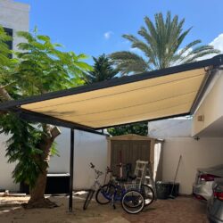 סוכך חשמלי מבד 4X4 מטר